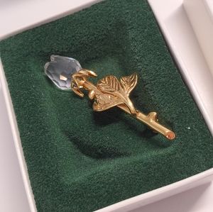Swarovski mini rose brooch